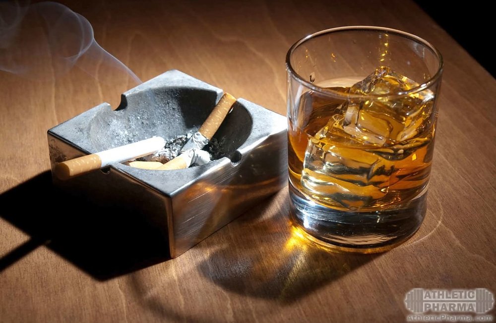 Вредные привычки - алкоголь и табакокурение