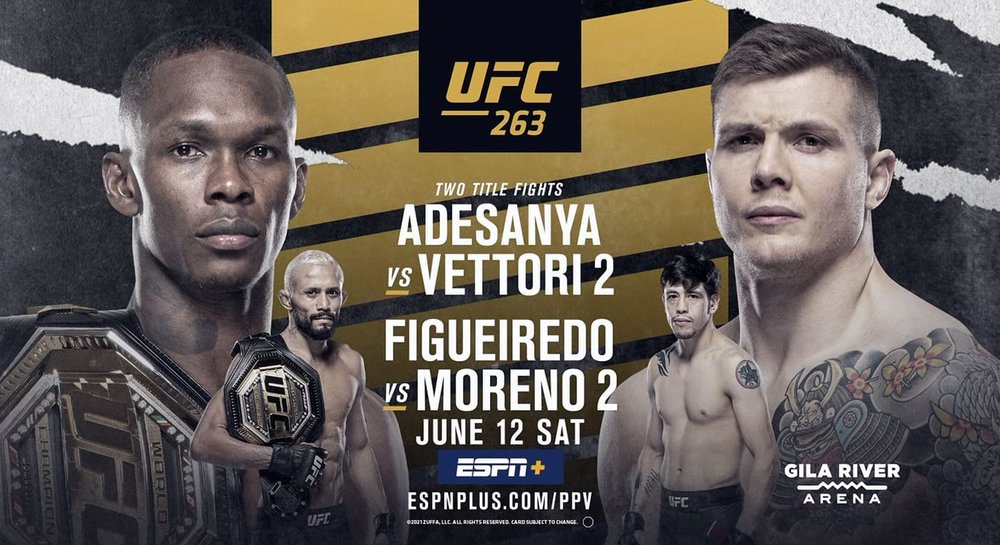 Рекламный постер турнира UFC 263