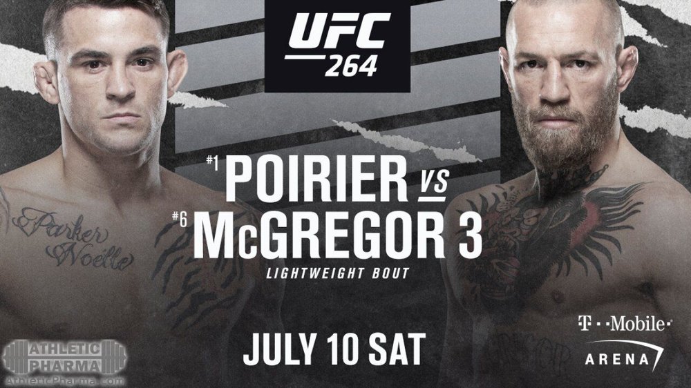 Афиша третьего боя МакГрегор - Порье на UFC 264