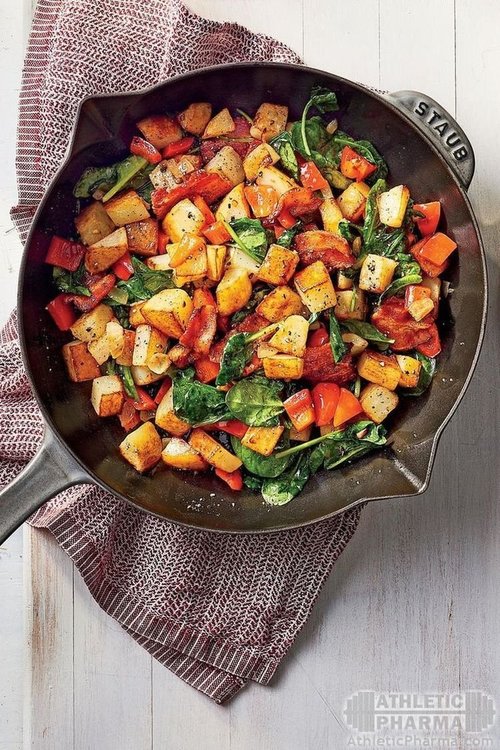 Жареные овощи на сковороде